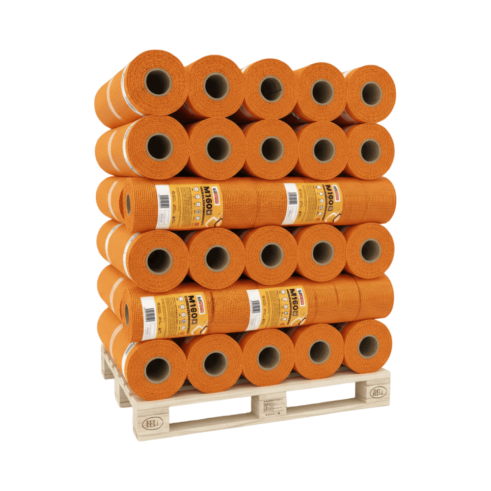 Fiberglass render mesh orange IBBTherm M160 - pallet of 30 rolls Free delivery