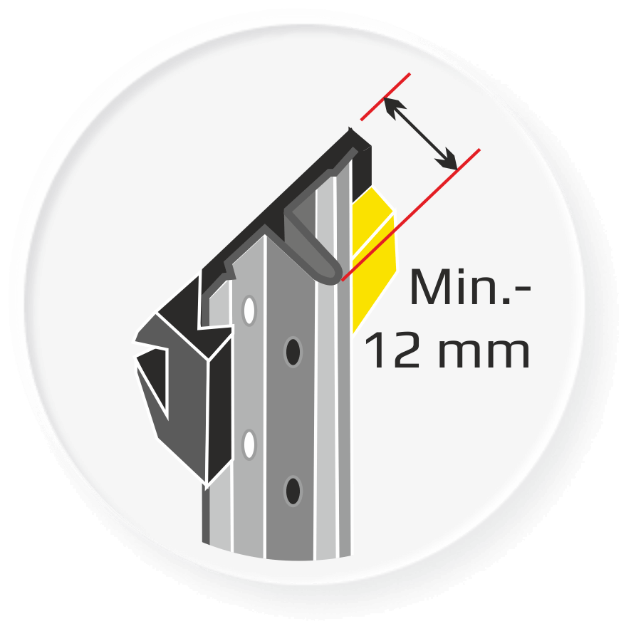 Flatness guide for plaster W10 steel 10mm x 2.5m, pack 50 lengths + 100 pcs brackets Free delivery