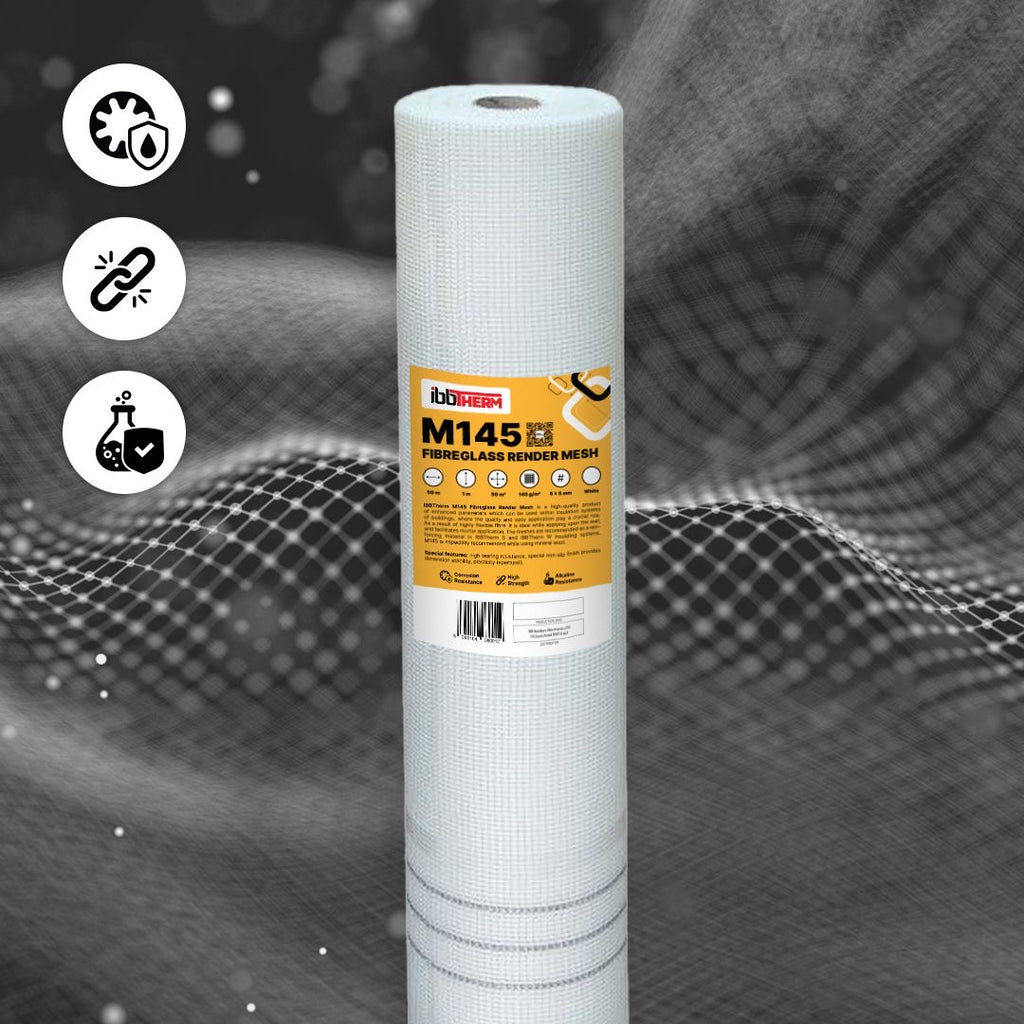 Fibreglass render mesh white IBBTherm M160 1x50m