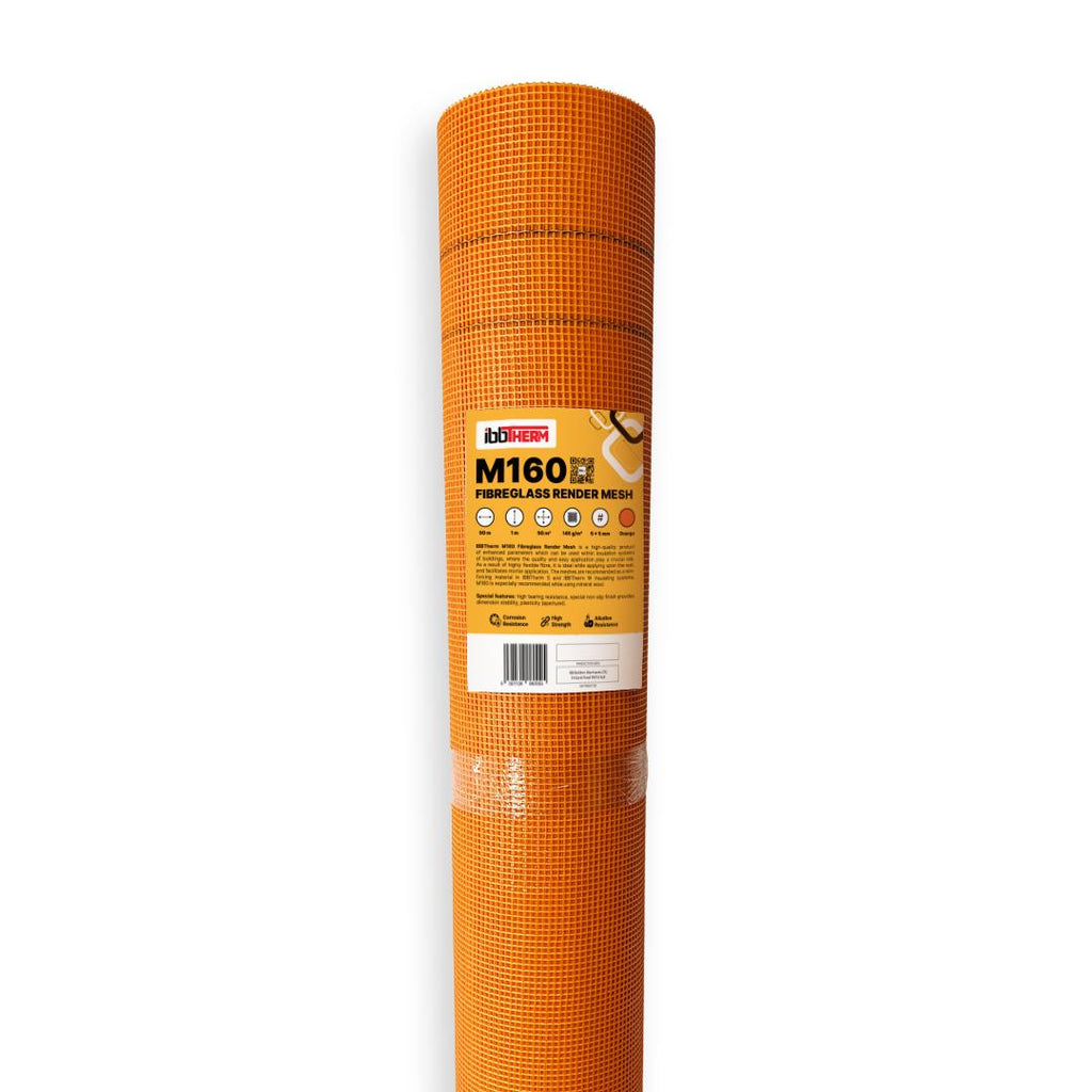 Fiberglass render mesh orange IBBTherm M160 - pallet of 30 rolls