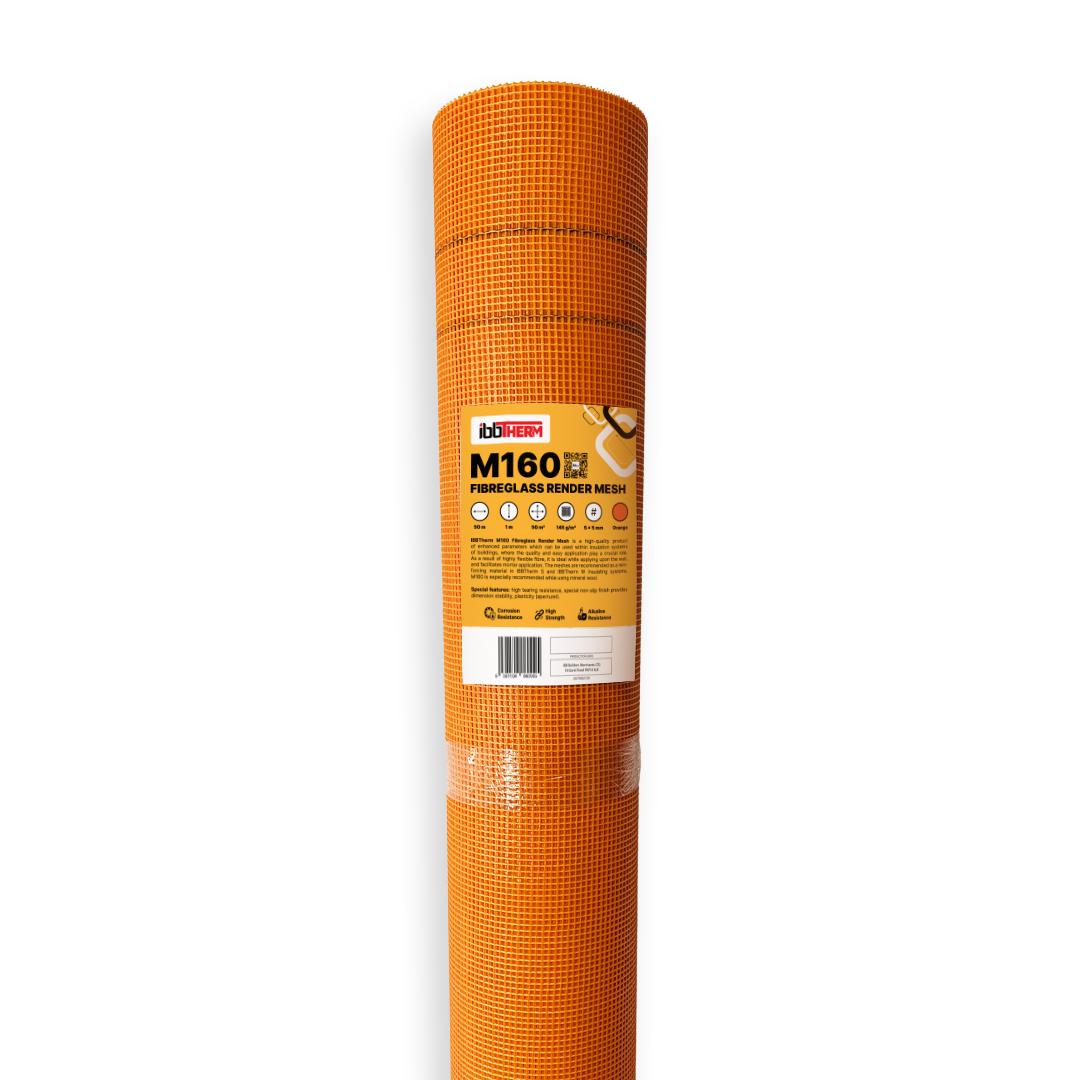 Fiberglass render mesh orange IBBTherm M160 - pallet of 30 rolls