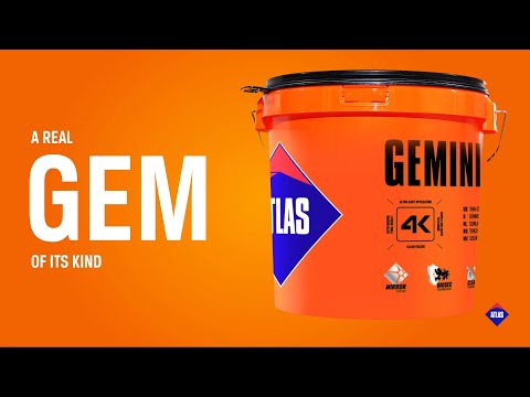 Silicone render ATLAS GEMINI RS 1.5mm white dotted 25kg - pallet of 24 buckets