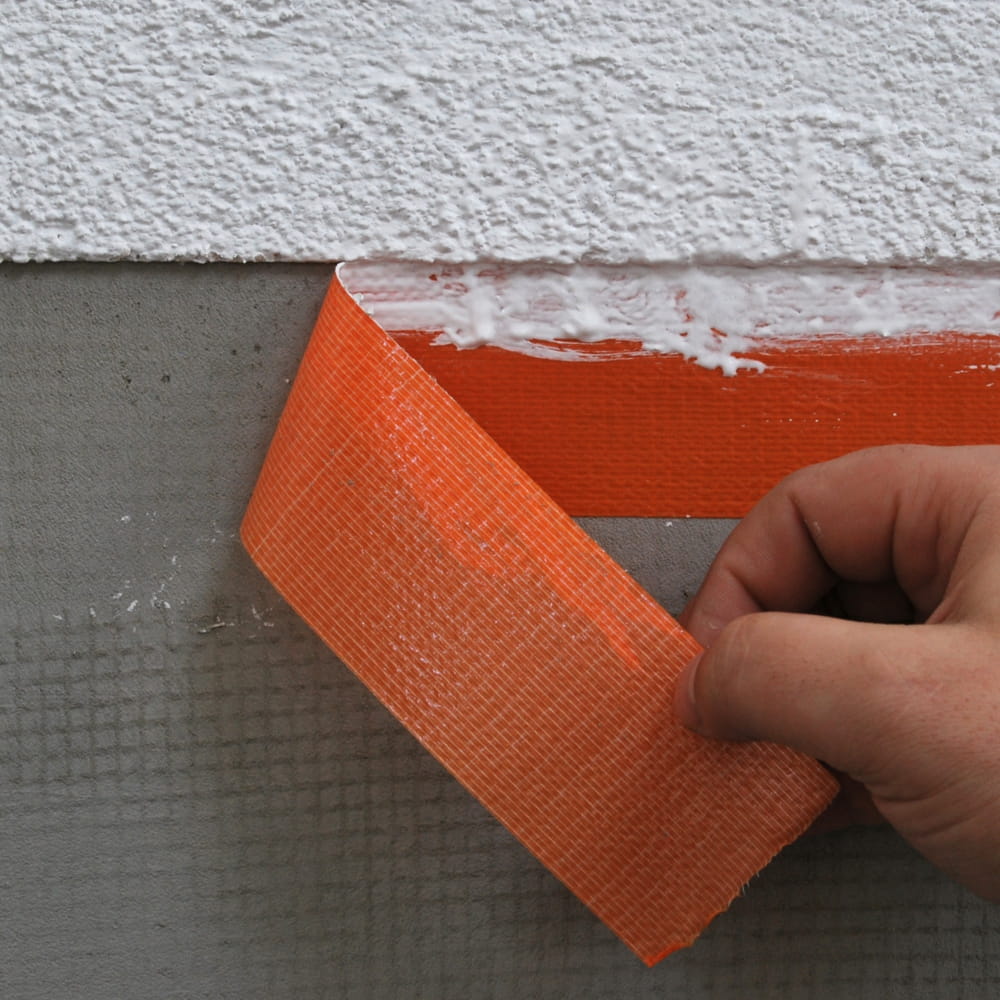 Rough surface exterior render masking tape Blue Dolphin DT-PR(O) orange 48mm 50m - box 24 rolls